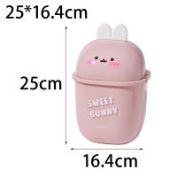 Mini Papelera Con Tapa De Inclinación Lindo Cesta De Basura Para Escritorio Baño Cocina Papelera De Plástico Pequeña Para El Hogar Y La Oficina - details 5