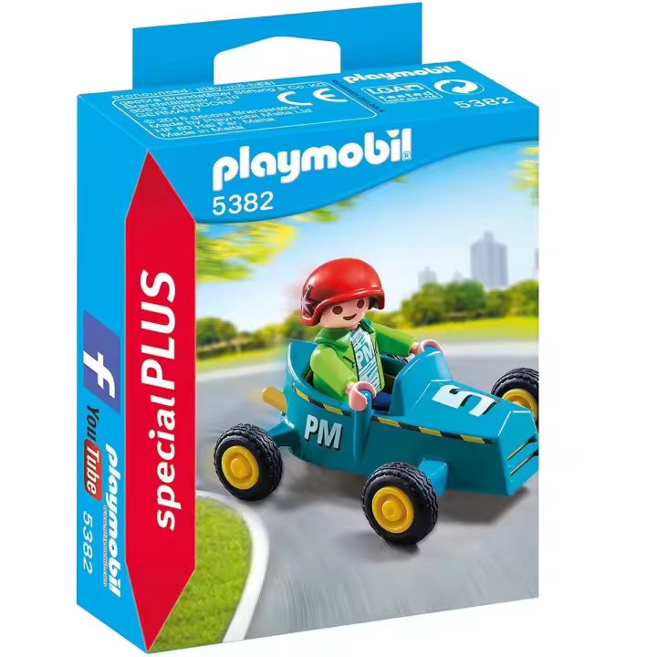 PLAYMOBIL NIÑO CON GO-KART, 5382, TIENDA CON LICENCIA OFICIAL - 1
