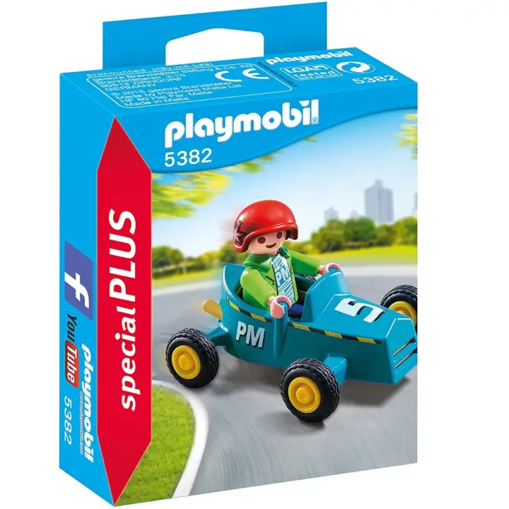 PLAYMOBIL NIÑO CON GO-KART, 5382, TIENDA CON LICENCIA OFICIAL - 1