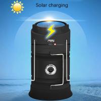 Luces De Camping Luz De Emergencia Solar De Carga Al Aire Libre Lámpara De Camping Recargable USB 3 En 1 Luz De Tienda Linterno Reflector De Registro Para Carpas, - details 2