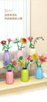 Bloques De Construcción Transparentes Para Crear Bouquet De Rosas Y Orchidáceas Juguete Creativo Para Niños Regalo MOC Model Ornament - details 3
