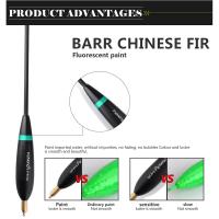 4pcs/lot Flotadores De Pesca Con C Cola De Pino De Paulownia 8g-10g 24cm-26cm Para Pesca De Carpa - details 2