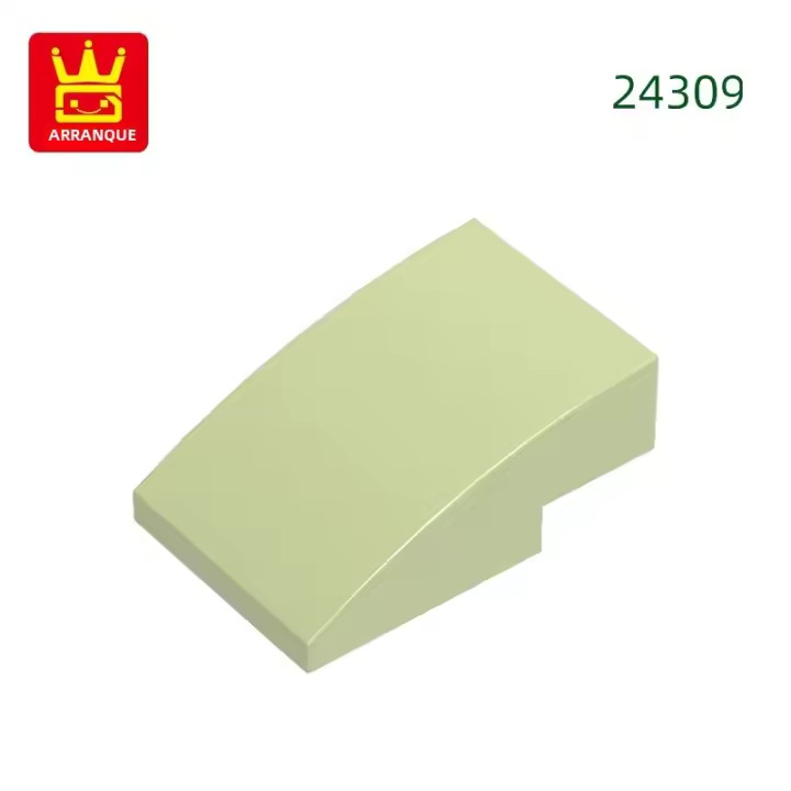 79Pcs Bloques Plásticos Curvados 3x2 MOC Colores Accesorios Compatible Con Bloques Curvos DIY Juguetes Educativos Para Niños - 1