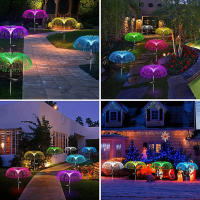 Luces De Jardín Solar LED En Forma De Medusa Impermeables Decoración Navideña Para Patio Balcones Y Jardines Luz Solar Potenciada Flores Iluminadas - details 7