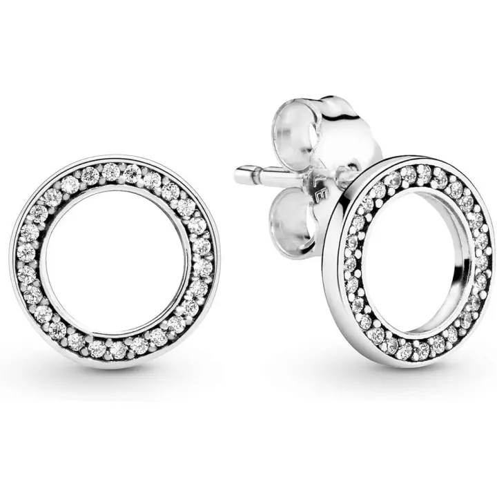 Pendientes Siempre Pandora Con circonitas blancas, Ref: 290585CZ - 1