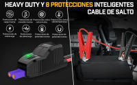 Arrancador de Coches Portátil BRPOM BM501 4000A para Todo Gasolina o 10L de Diésel con Cables Inteligentes, Salida QC3.0 y Espera Larga - details 18
