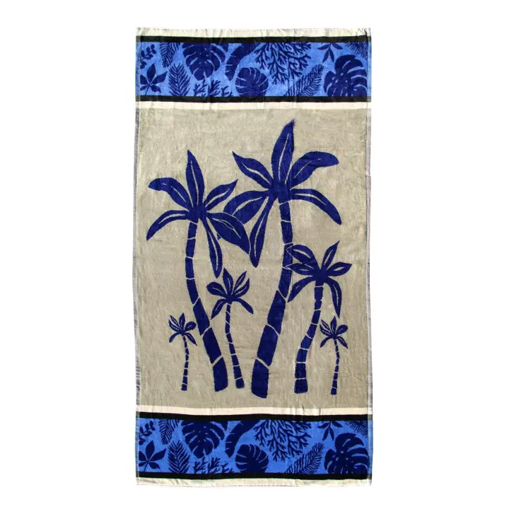SUN & SURF Toalla de Playa Jacquard Grande 90x170 Ultra Suave Terciopelo Algodón 100% - Alta Calidad y Colores PREMIUM - 1