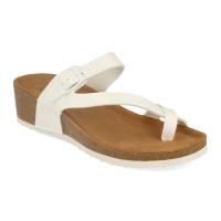 PuntoSalao Sandalias de cuña bio tipo esclava mujer color blanco M-28 - details 1