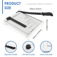 Cortadora De Papel Segura Antideslizante Trimmer Versátil Estable Para Oficina Artesanía O Fotos - details 3