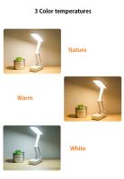 Lámpara De Mesa Plegable LED Portátil Con Protección Ocular Recargable USB Luz Nocturna Dimmer De 3 Temperaturas De Color - details 8
