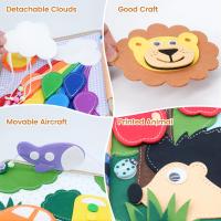 Libro Ocupado Montessori Para Niños Con Animales De Color Y Forma Educación Temprana Juguetes De Motricidad Fina Libro Quieto De Giraffa - details 4