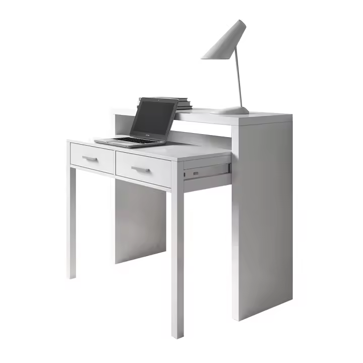 MESA ESCRITORIO EXTENSIBLE 98X87X36 CM BLANCO ARTIK - 1