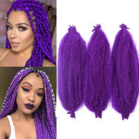 Extensiones De Cabello Crochet Afro Spring Twist Pre-Separadas Marley Para Mujeres Synthetic Braids Cabello Tejido De Afro Twist - details 8