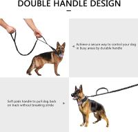 Collar Pesado Para Perros Con Manija Resistente Y Reflejante Para Entrenamiento Caminatas O Caza Adecuado Para Grandes Razas - details 18