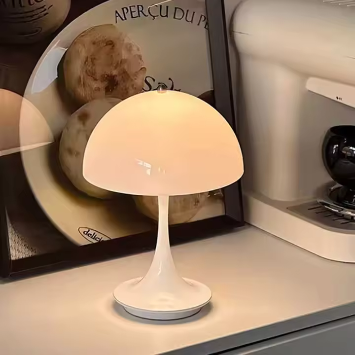 Lámpara De Mesa Recargable LED Dimmable En Forma De Púlpito Moderna Simplicidad Decorativa Para Iluminación Ambiente Dormitorio - 1