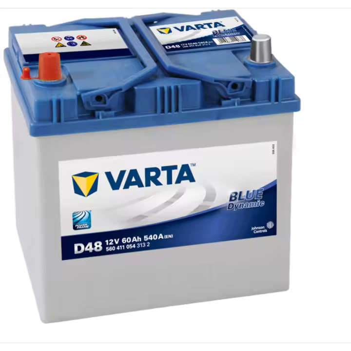 Batería de coche Varta D48 Blue Dynamic. 12V - 60Ah/540A (EN) 560 411 054 313 2 Caja D23 - 1