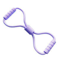 Cinta De Resistencia Elástica Para Ejercicio De Fitness 1 Pieza Desarrollador De Pecho Con Ocho Caracteres Equipo De Entrenamiento De Manguera De Tensión Para Mujer - details 5