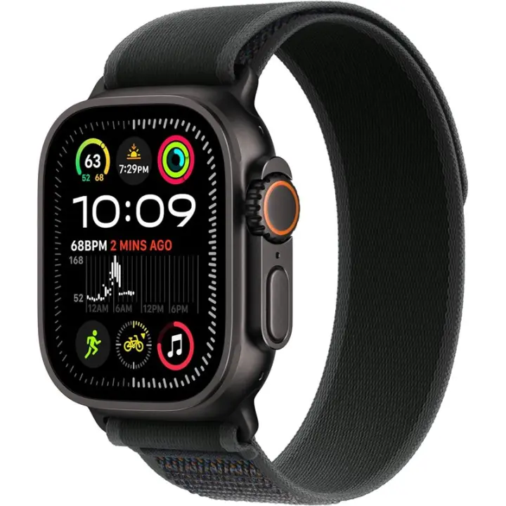 Apple Watch Ultra 2 GPS Cellular 49 mm CA Titanio con correa Trail Loop negra de tamaño S/M - 1