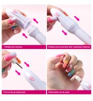 Kit De Uñas Eléctrico 5 En 1 Mini Herramientas De Pulido Y Grabado Para Manicura Y Pedicura Máquina De Archado Y Polvo - details 5