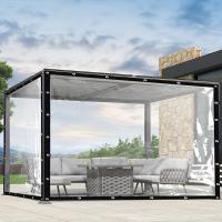 Toldo Transparente Impermeable De Lona Para Jardín Y Balcones Con Anillo De Cable Ideal Para Sombrilla Y Protección Del Invierno - details 1