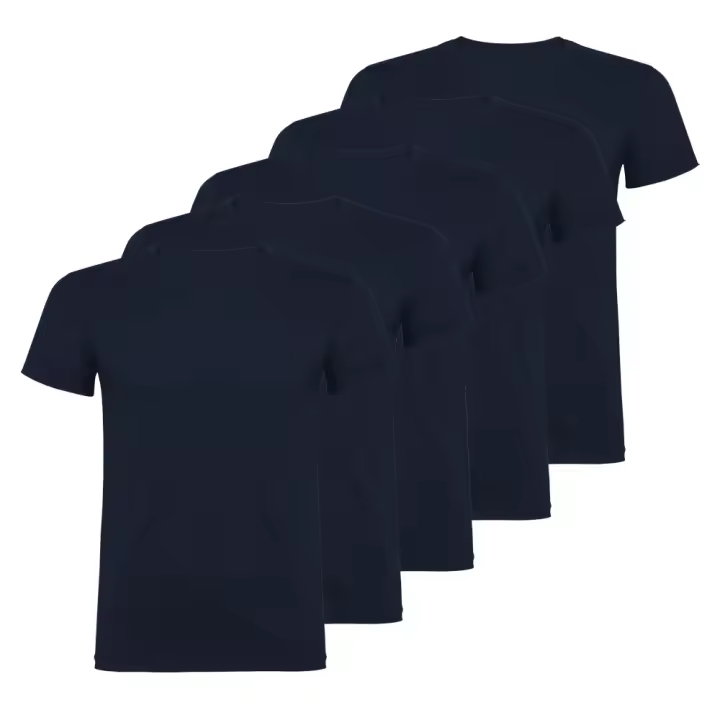 Roly Pack 5 Camisetas Unisex Calidad 155 Gramos Manga Corta Cuello Redondo - 1