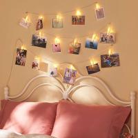 Luz De Cadena De Fotos LED Con Clip Para Colgar Imagenes O Tarjetas Decoración De Pared Para Dormitorio Pilas AA Incluidas 1m/3m/6m - details 4