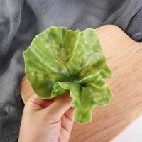 Simulación Hojas De Lechuga Verde Falsa Vegetal Modelo Realista Adorno De Lechuga Decoración Para Restaurante Y Ventanas De Tienda - details 1