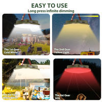 Lámpara De Camping LED MOSLIGHTING13500maH Con Imán Torcha Portátil Impermeable Para Urgencias Y Mantenimiento Luz De Trabajo Para Tent - details 2