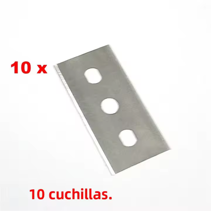 Limpieza De Horno Y Placa De Cocina Con 1PC Limpia Espátula Y 5/10 Hojas De Repuesto Herramienta De Limpieza Para Lavabo Y Olla De Acero Inoxidable Ecológica - 1