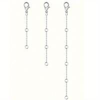Cadena De Ajuste Con Hebilla De Langosta Y Cola Para Joyería Extension De Collar Accesorios Simples De Metal Galvanizado Color Oro - details 4
