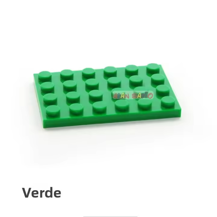 20pcs Bloques De Construcción DIY Figuras Delgadas 4x6 Dots 12 Colores Educativos Creativos Compatible Con Juguetes De Marca Para Niños - 1