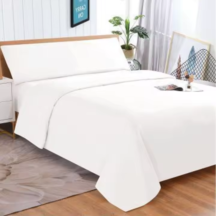 Juego de Sábanas de Verano lisas tacto extrasuave. Juego de cama 3 Piezas Microfibra. Sábanas de Verano de colores. Ropa de cama lisa y suave. Sábanas color liso para cama de 90, 105, 135 y 150 cm. - 1