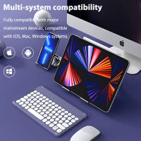 Teclado Inalámbrico Bluetooth Redondo Silencioso CASEPOKE Para Samsung Xiaomi Google Huawei iPad Compatible Con Móvil Y Ratón - details 0