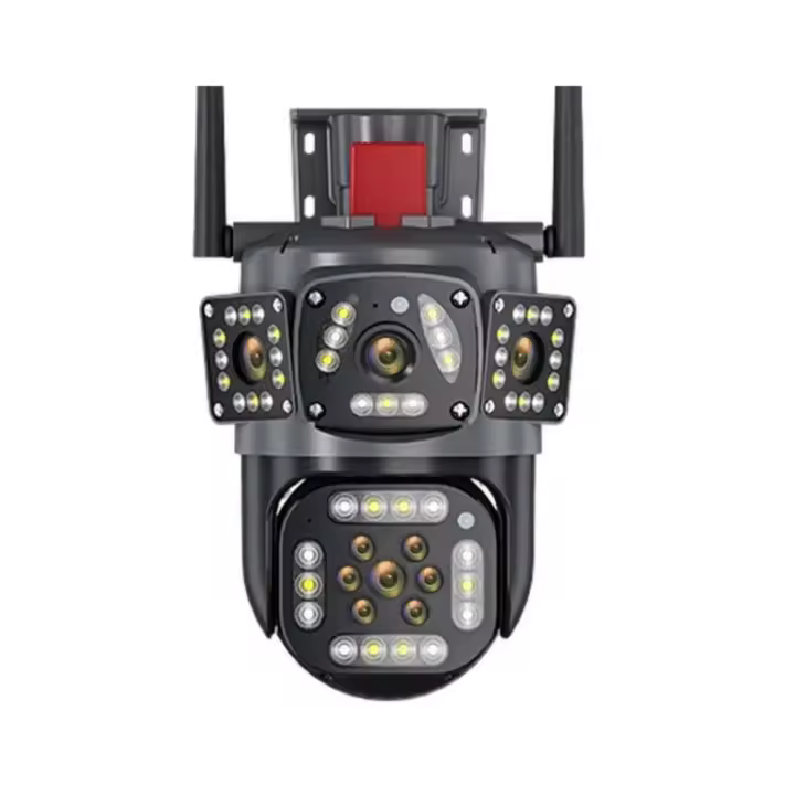 Cámara de Seguridad 6k 12mp WiFi inalámbrica Cámara IP de doble lente al aire libre protección domiciliaria seguimiento automático CCTV videovigilancia - 1