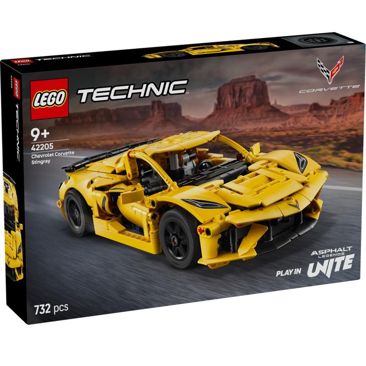 LEGO TECHNIC - CHEVROLET CORVETTE STINGRAY, 42205, TIENDA CON LICENCIA OFICIAL, COCHE, LADRILLOS, CONSTRUCCION, ENVIO URGENTE 24-48 HORAS PENINSULA