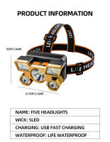 Linterna Frontal LED Recargable Potente Para Pesca Camping Caza Y Senderismo Nitecore Torcha De Mano Con Lente De Cabeza - details 7