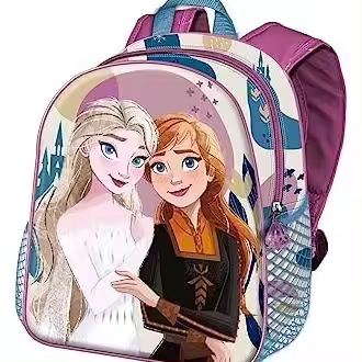Karactermania Mochila 3D Frozen Disney Producto Oficial Producto Escolar Niños y Niñas - 1