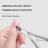Tijeras De Cutícula Para Arte De Uñas 1Pc Herramientas De Cuidado De Manicura Y Pedicura Eliminador De Piel Muerta Acero Inoxidable - details 2