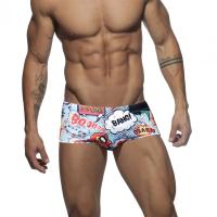 Bikini Para Hombre Brief De Baño Sexy Corto De Natación Y Surf Traje De Baño De Playa Estampado De Lozenges Talla Verdadera - details 4