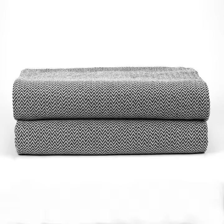 GAMUSI - Colcha multiusos sofá y cama, manta foulard plaid con flecos, cubrecama y cubresofá algodón-poliéster, tacto super suave - 1