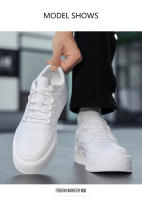 Zapatos Blancos Para Hombre Y Pareja Zapatillas Casuales De Patinaje Cómodas Moda Antideslizantes Suela Gruesa Tallas Grandes 39-47 - details 9