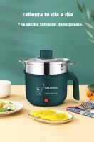 Mini olla eléctrica para 1 o 2 personas, multicocina, antiadherente, de doble capa, multifunción, vaporera, ollas para cocinar en casa - details 0