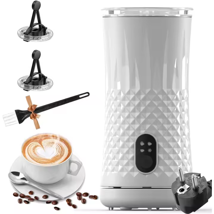 4 En 1 Frother De Leche Eléctrico 400W Automático Calentador De Leche Caliente Y Fría Frother Antideslizante Para Chocolate Caliente - 240ml - 1