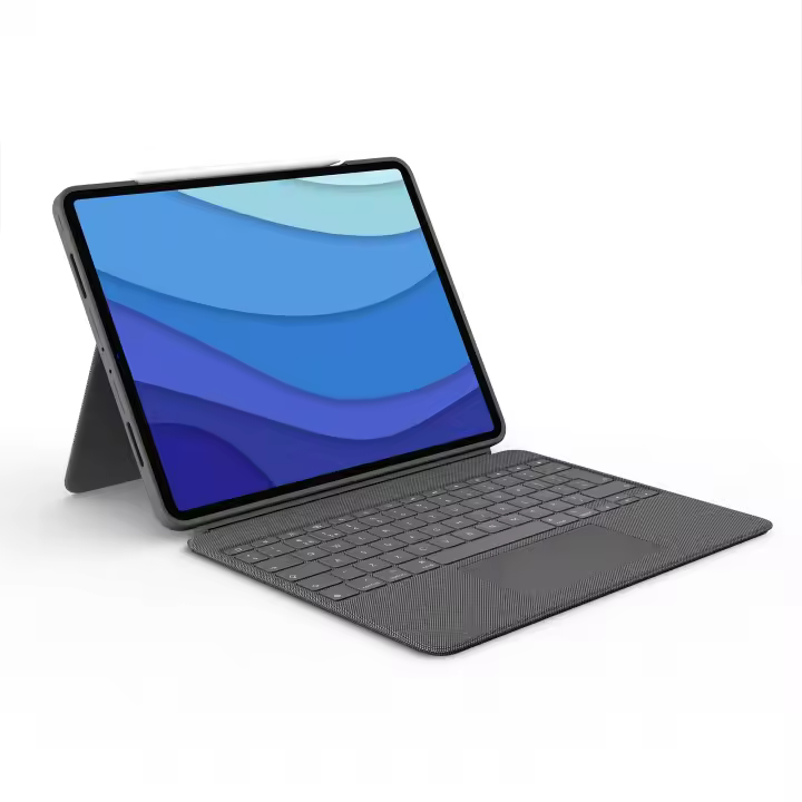 Cubierta de Teclado para Tableta Logitech Combo Touch Ipad Pro 12.9 5th Gen - Protección Completa para Tu Ipad - 1