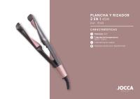 Plancha y rizador del cabello de la marca Jocca con revestimiento de cerámica y un visor LED con niveles de temperaturas que pueden rondar desde los 130ºC a los 230ºC para un acabado profesional - details 0