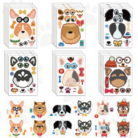 Pegatinas De Caras Zoo Mar Dinosauro 12/24 Hojas Juego DIY De Puzle Artístico Para Fiestas Regalo De Fiestas Y Escuela - details 13
