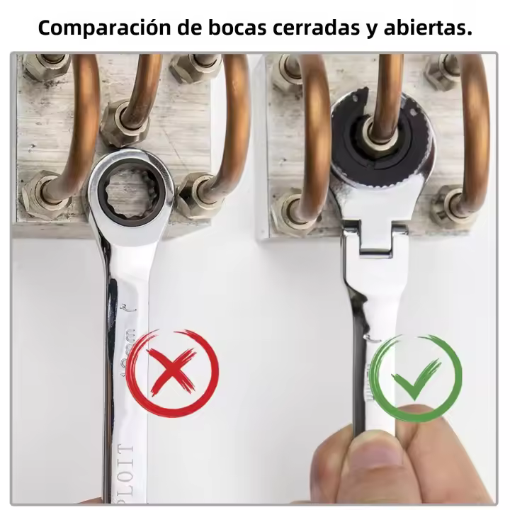Llave De Eje Doble 8mm-19mm Herramienta Multifuncional De Acero Cromo Vanadio Antideslizante Para Aceite Y Reparación De Automóviles - 1