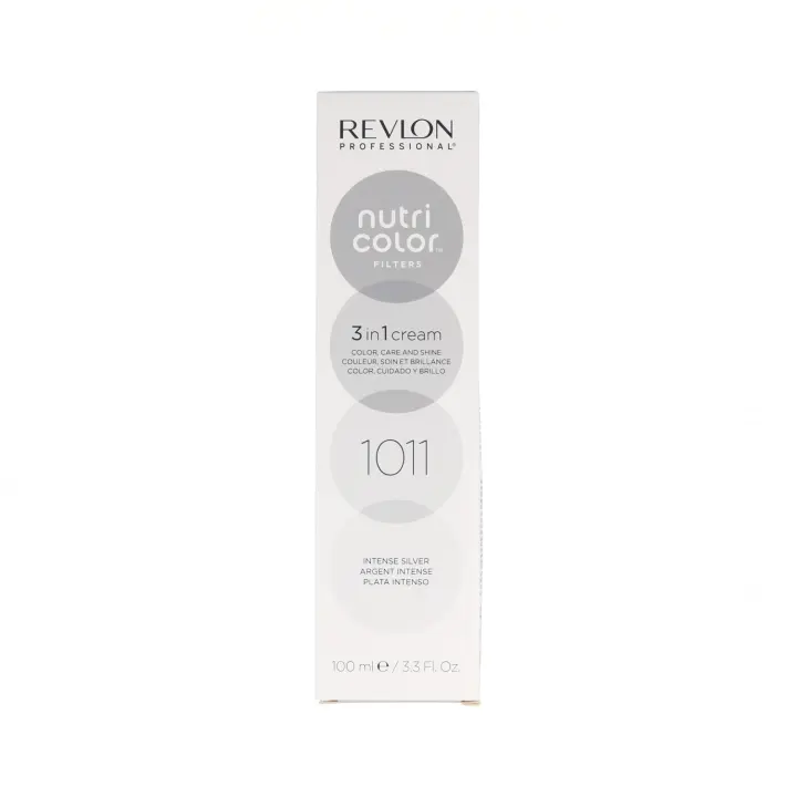 Revlon nutri color filters 1011/plata intenso 100 ml, ¡dale a tu cabello un color espectacular! - 1