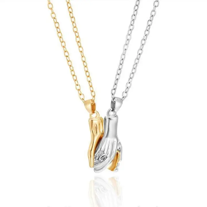 2 collares magnéticos para parejas, hechos a mano, para una relación a distancia. - 1