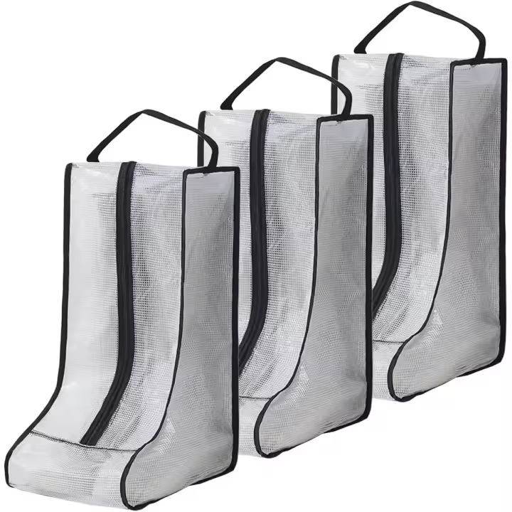 Bolsa de viaje para Zapatos, paquete de 3, resistente a Polvo y con ASA, portátil, impermeable, para Botas Altas - 1